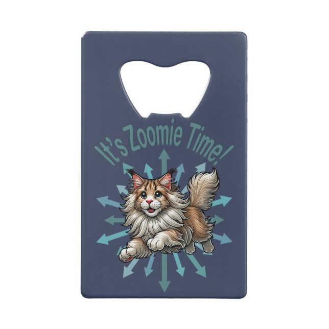 It's Zoomie Time Maine Coon Cat (Front)