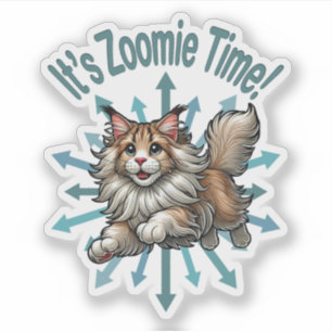 It's Zoomie Time Maine Coon Cat