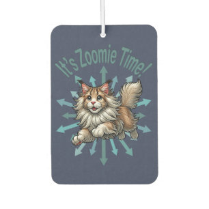 It's Zoomie Time Maine Coon Cat Car Air Freshener