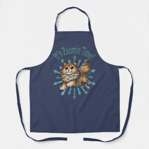 It's Zoomie Time Norwegian Forest Cat Apron