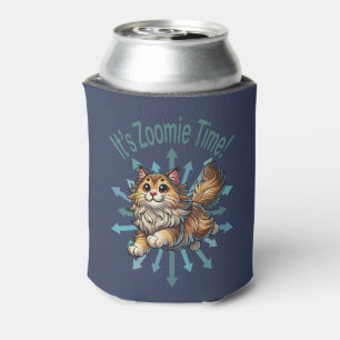 It's Zoomie Time Norwegian Forest Cat Can Cooler