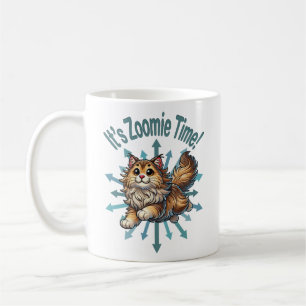 It's Zoomie Time Norwegian Forest Cat Coffee Mug