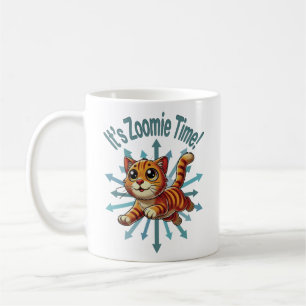 It's Zoomie Time Orange Tabby Cat Coffee Mug