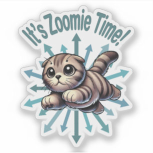 It's Zoomie Time Scottish Fold Cat
