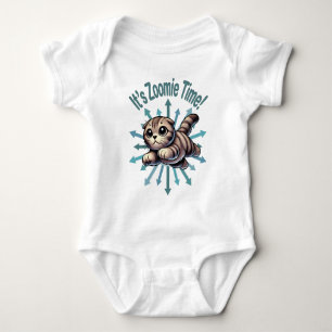 It's Zoomie Time Scottish Fold Cat Baby Bodysuit