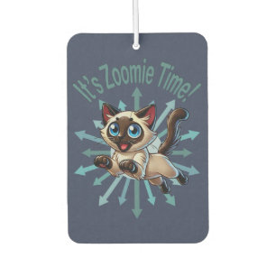 It's Zoomie Time Siamese Cat Car Air Freshener