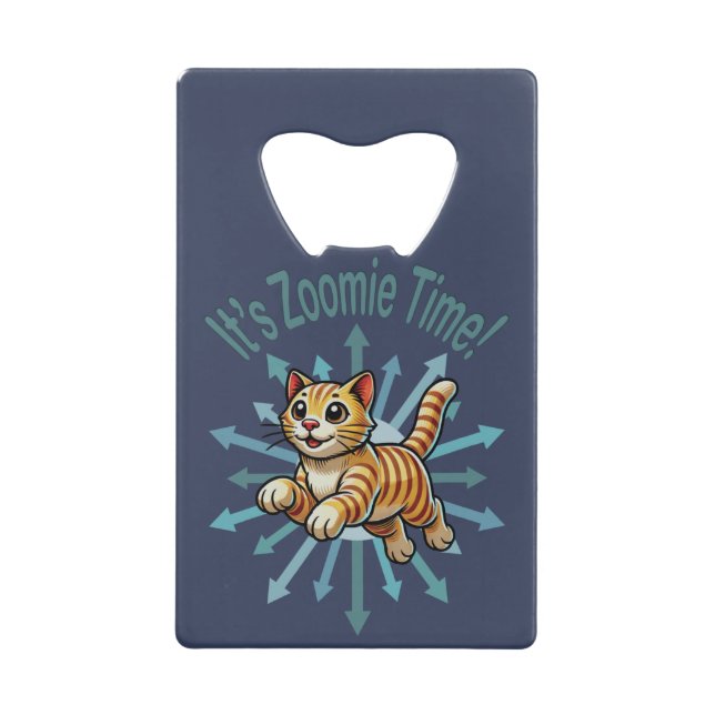 It's Zoomie Time Tiger Cat (Front)