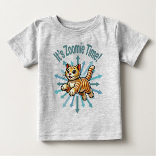 It's Zoomie Time Tiger Cat Baby T-Shirt