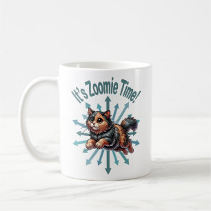It's Zoomie Time Tortoise Shell Cat Coffee Mug