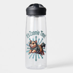 It's Zoomie Time Tortoise Shell Cat Water Bottle
