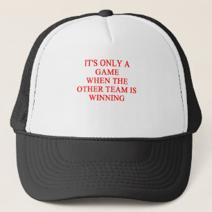 it'sonly a game trucker hat