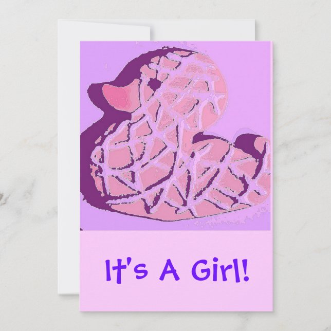 Its's A Girl! Announcement (Front)