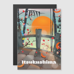 Itsukushima Japan travel poster