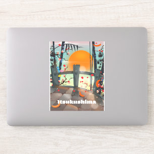 Itsukushima Japan travel poster