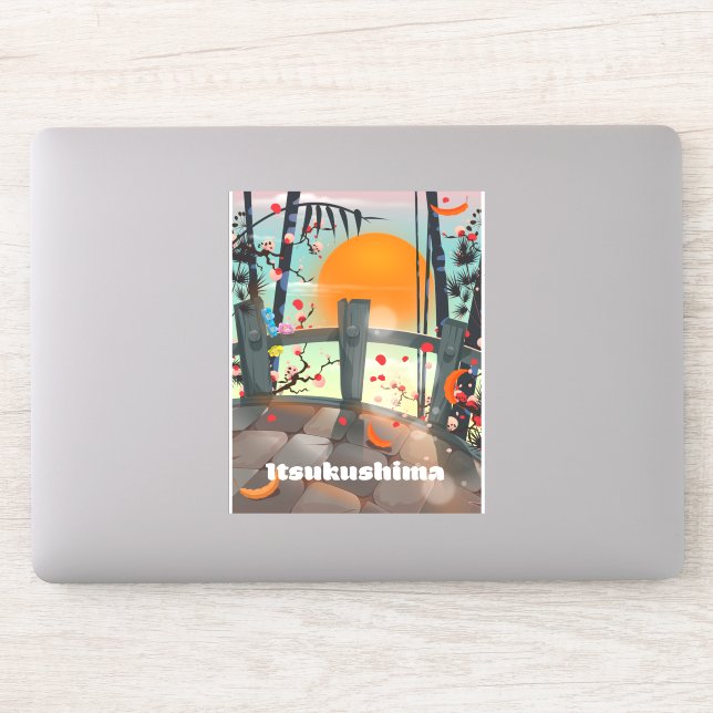 Itsukushima Japan travel poster (Computer)