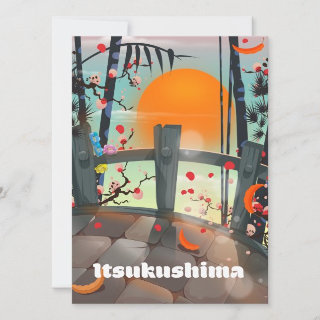 Itsukushima Japan travel poster (Front)