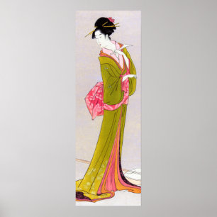 Itsutomi by Eishi Hosoda japanese woodblock geisha Poster