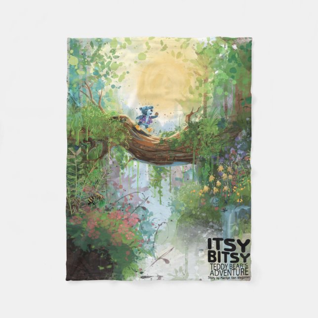 Itsy Bitsy Teddy Bear Willie Fleece Blanket (Front)