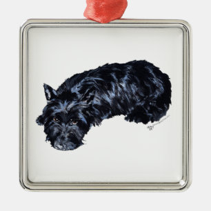 ittle Resting Scottie Ornament