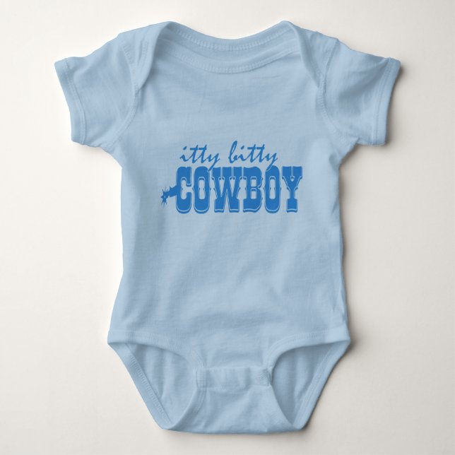 Itty Bitty Cowboy Baby Bodysuit (Front)
