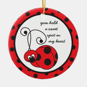 Itty Bitty Ladybug Love Ornament