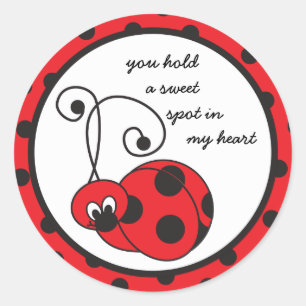 Itty Bitty Ladybug "Thank You" Sticker