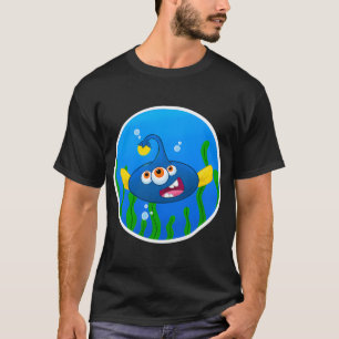 Itty Bitty Monsters - Blue Angler Guy T-Shirt