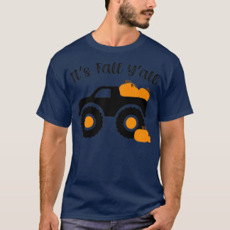 Itx27s Fall Yx27all Monster Truck With Pumpkins T-Shirt