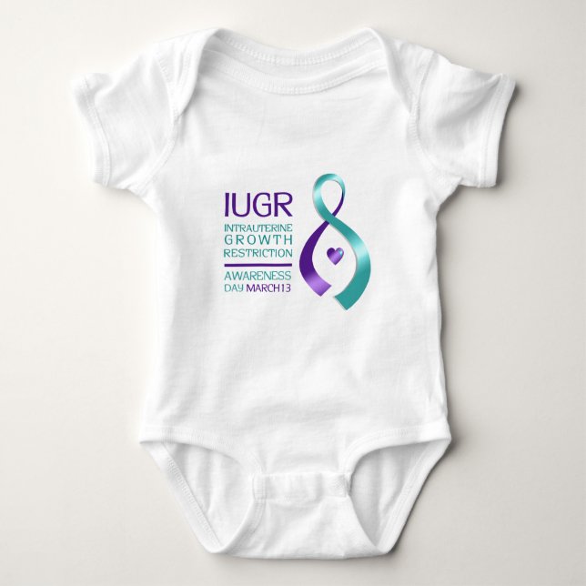 IUGR Awareness Baby Bodysuit (Front)