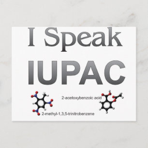 IUPAC International Union Pure & Applied Chemistry Postcard