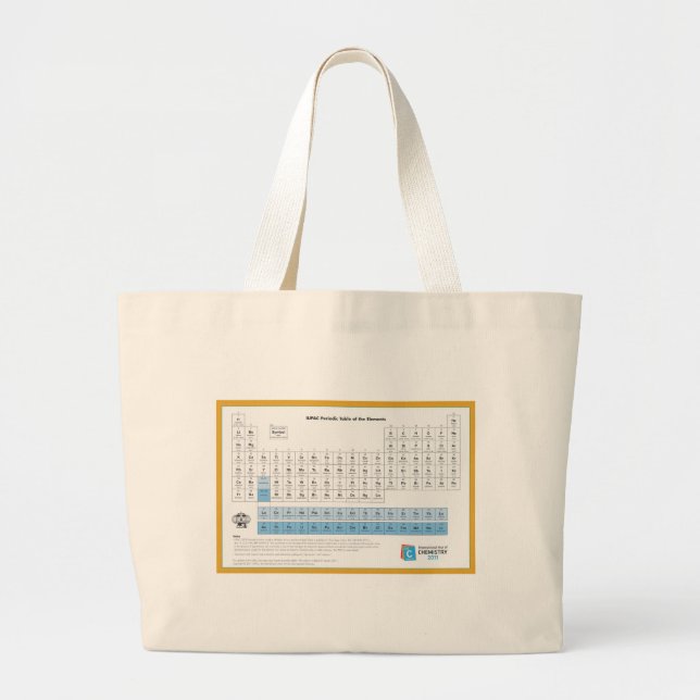 IUPAC Periodic Table New Large Tote Bag (Front)