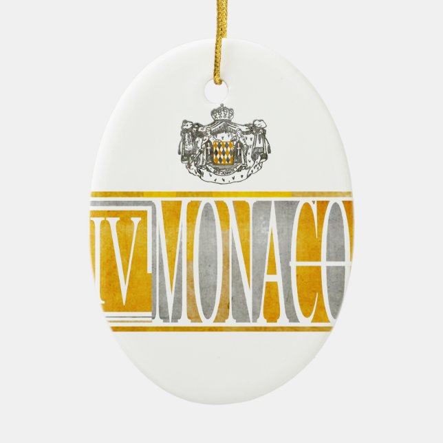 IV  MONACO CERAMIC ORNAMENT (Front)