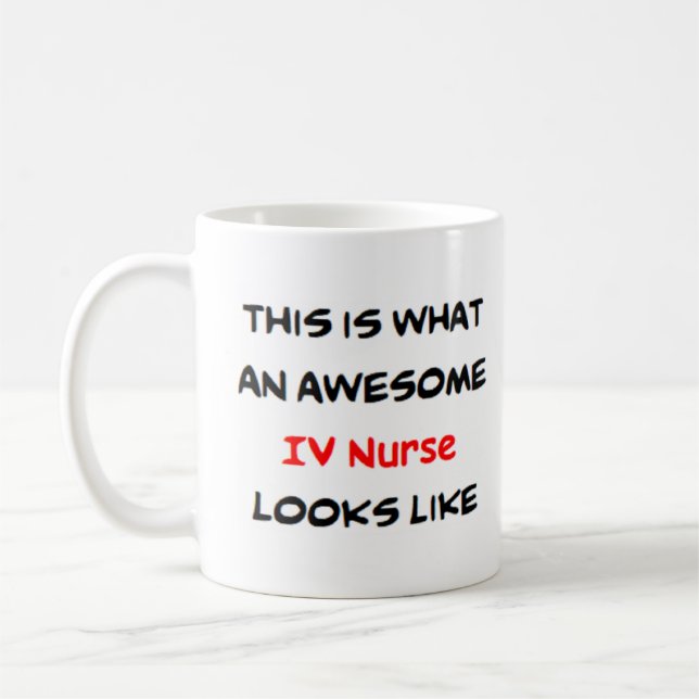 iv nurse, awesome coffee mug (Left)