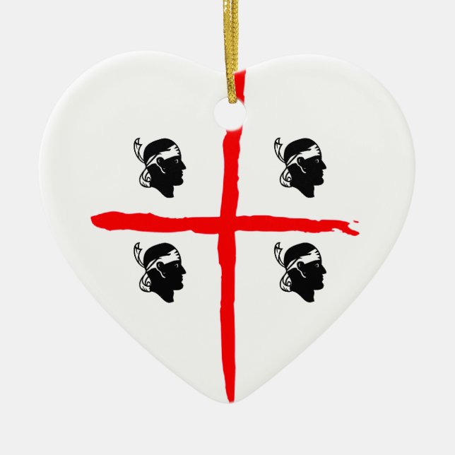 IV - SARDEGNA 4 mori Ceramic Tree Decoration (Front)