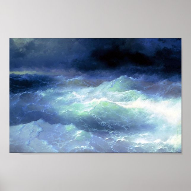 Ivan Aivazovsky- Between the waves Poster (Front)