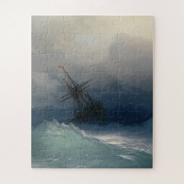 Ivan Aivazovsky - Ship On Stormy Sea Jigsaw Puzzle (Vertical)