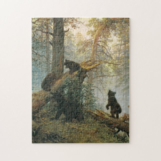 Ivan Shishkin - Morning In A Pine Forest (1889) Jigsaw Puzzle (Vertical)