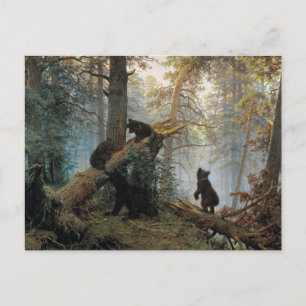 Ivan Shishkin Morning In A Pine Forest Postcard