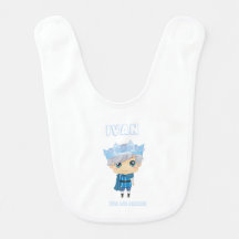 Ivan the ice prince baby bib