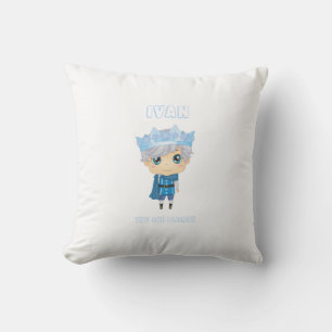 Ivan the ice prince baby throw pillow