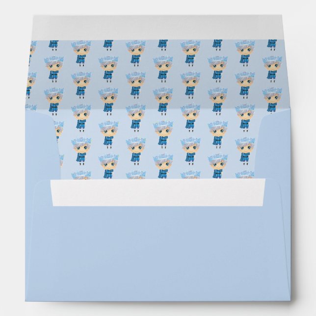 Ivan the ice prince white and blue envelope (Back (Bottom))