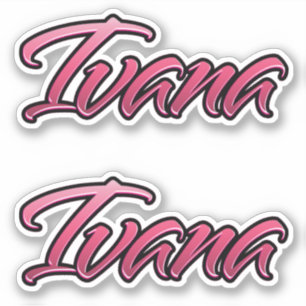 Ivana faded pink sticker sticker embroiderset