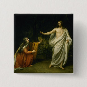 Ivanov's Christ's Appearance to Mary Magdalene 15 Cm Square Badge