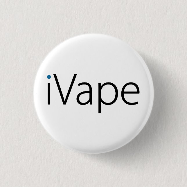 iVape Vaping Electronic Cigarette Fan 3 Cm Round Badge (Front)