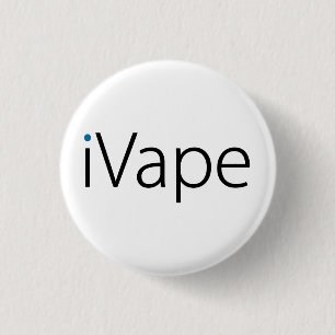 iVape Vaping Electronic Cigarette Fan 3 Cm Round Badge