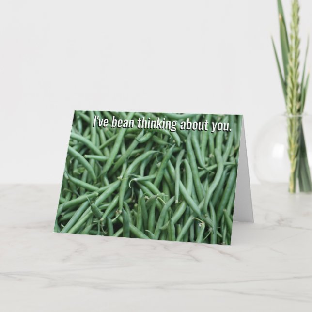 I've Bean Thinking About You Card (Front)