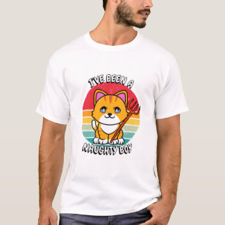 Ive been a naughty boy - orange cat T-Shirt