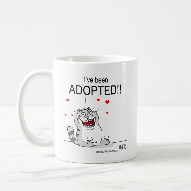 I've been Adopted!! Coffee Mug (Left)