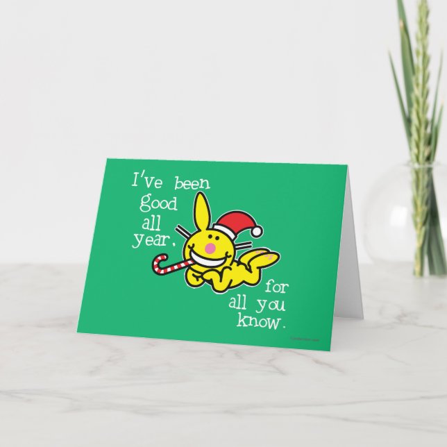 I've Been Good All Year Holiday Card (Front)