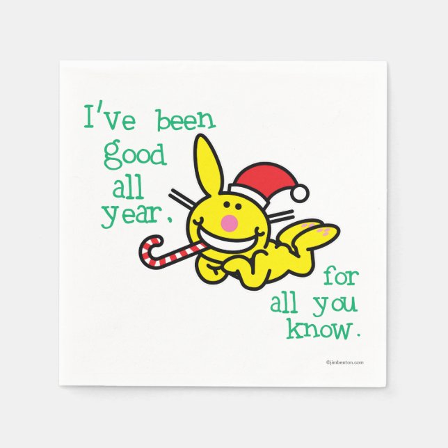 I've Been Good All Year Napkin (Front)